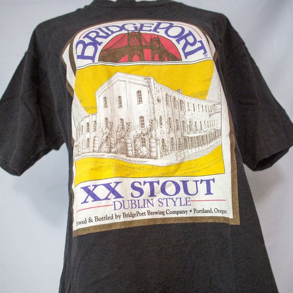 Vintage Bridgeport XX Stout Dublin Beer T-shirt Lg - Picture 4 of 7